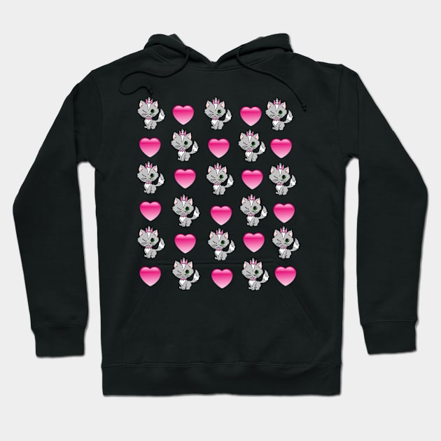 Evil Sweetheart Kitty Hoodie by imphavok